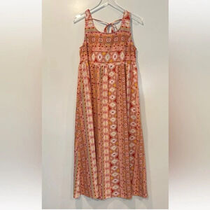NWT‎ Suzanne Betro Tribal Print Maxi Length Dress Womens Size Medium